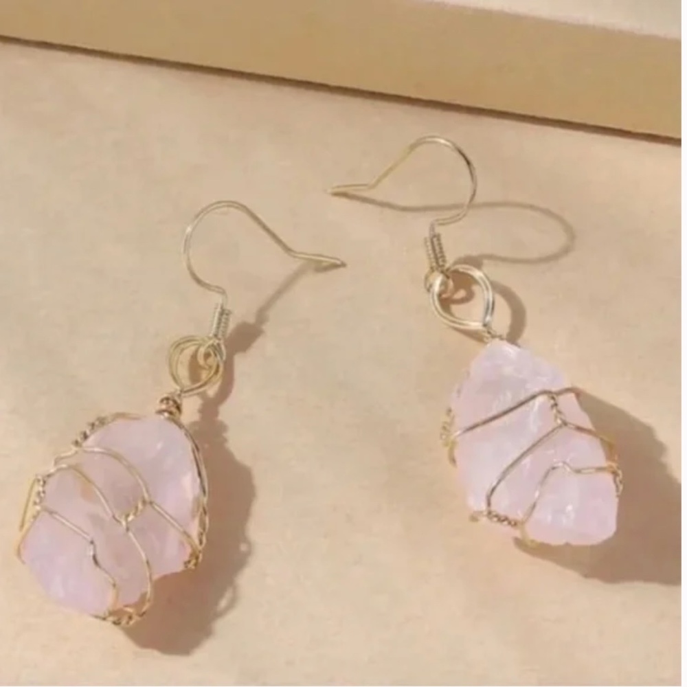 ❤️ FREE Geode Geo Stone Faux Boho Peasant Hipster Hippie Art Chic Classy Earring